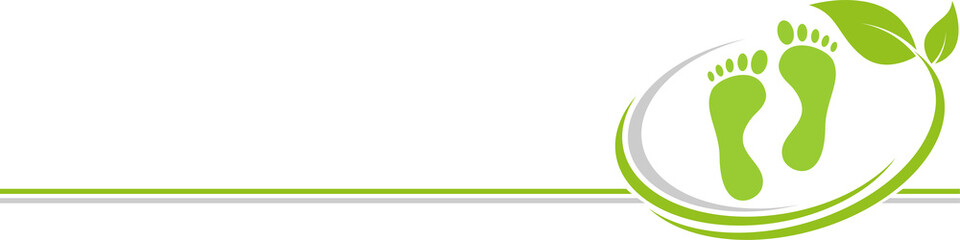 Zwei Füße und Blätter, Massage und Fußpflege Hintergrund