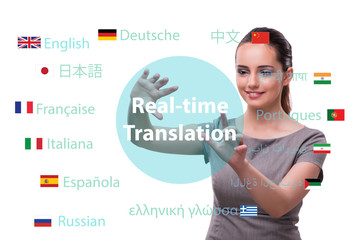 Concept of online translation from foreign language