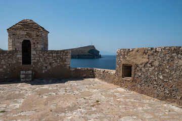 Fototapeta premium View of Porto Palermo Castle.