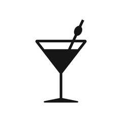 Cocktail vector icon, drink icon