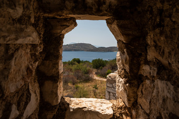 View of Porto Palermo Castle.