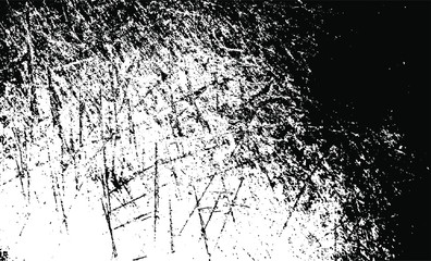 Aged wall texture. Grainy messy overlay of empty, aging, scratched wall. Grunge rough dirty background. Vector Illustration. Black isolated on white background. EPS10.