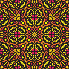 Seamless tile pattern background in portuguese style.