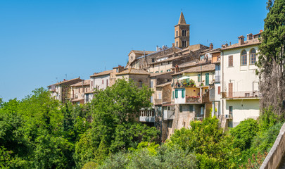 Fototapeta na wymiar Scenic sight in Torri in Sabina, beautiful village in Rieti Province, Lazio, Italy.