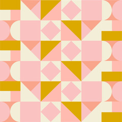 geometric mid century modern style seamless pattern. vector background  print. 