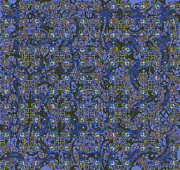 Seamless Paisley pattern.