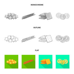 Isolated object of Oktoberfest and bar symbol. Collection of Oktoberfest and cooking stock symbol for web.