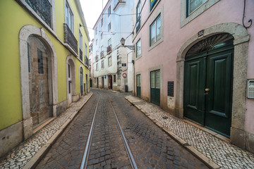 Fototapeta na wymiar Streets of Lisbon