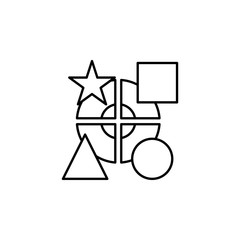 Segment, figures icon. Element of consumer behavior line icon