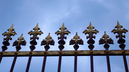 Grille d'un chateau - Gros plan