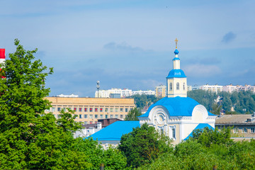 landscape with the image of the city of Smolensk, Russia