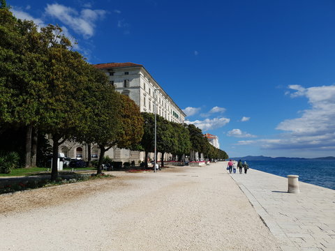 Mittelmeer, Kroatien, Zadar, Altstadt, Promenade, Meer, Meeresorgel