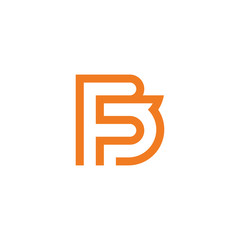 initials FB logo template