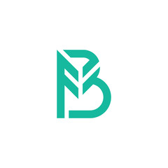 initials b logo template