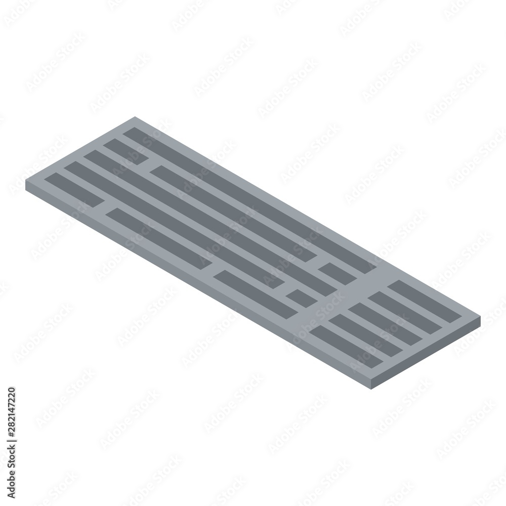 Poster computer keyboard icon. isometric of computer keyboard vector icon for web design isolated on white 