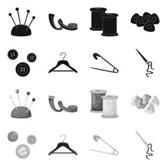 Vector illustration of craft and handcraft icon. Collection of craft and industry stock vector illustration.