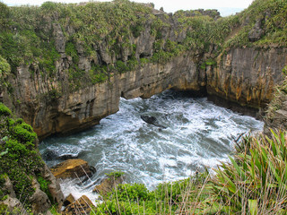 Natural arch at Pancake Flats