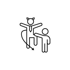 Awaken improvement icon. Element of business motivation line icon