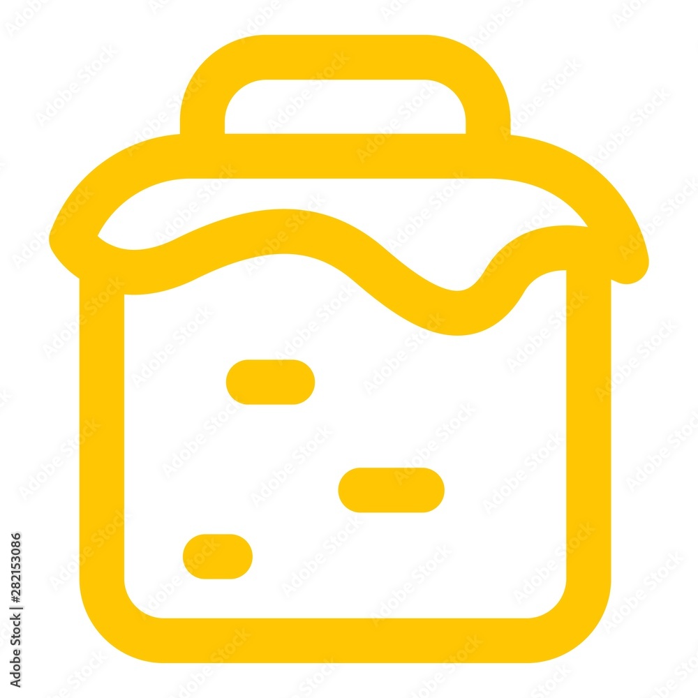 Aufkleber honey jar icon. outline honey jar vector icon for web design isolated on white background