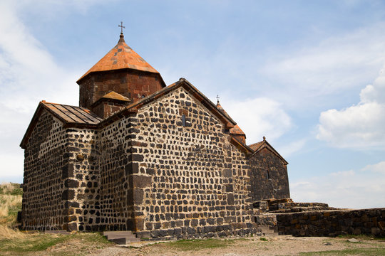 Armenia, 1st century monastery Sevanavank, Surb Arakelots. 