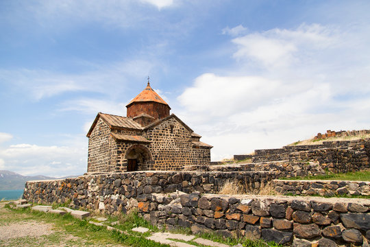 Armenia, 1st century monastery Sevanavank, Surb Arakelots. 