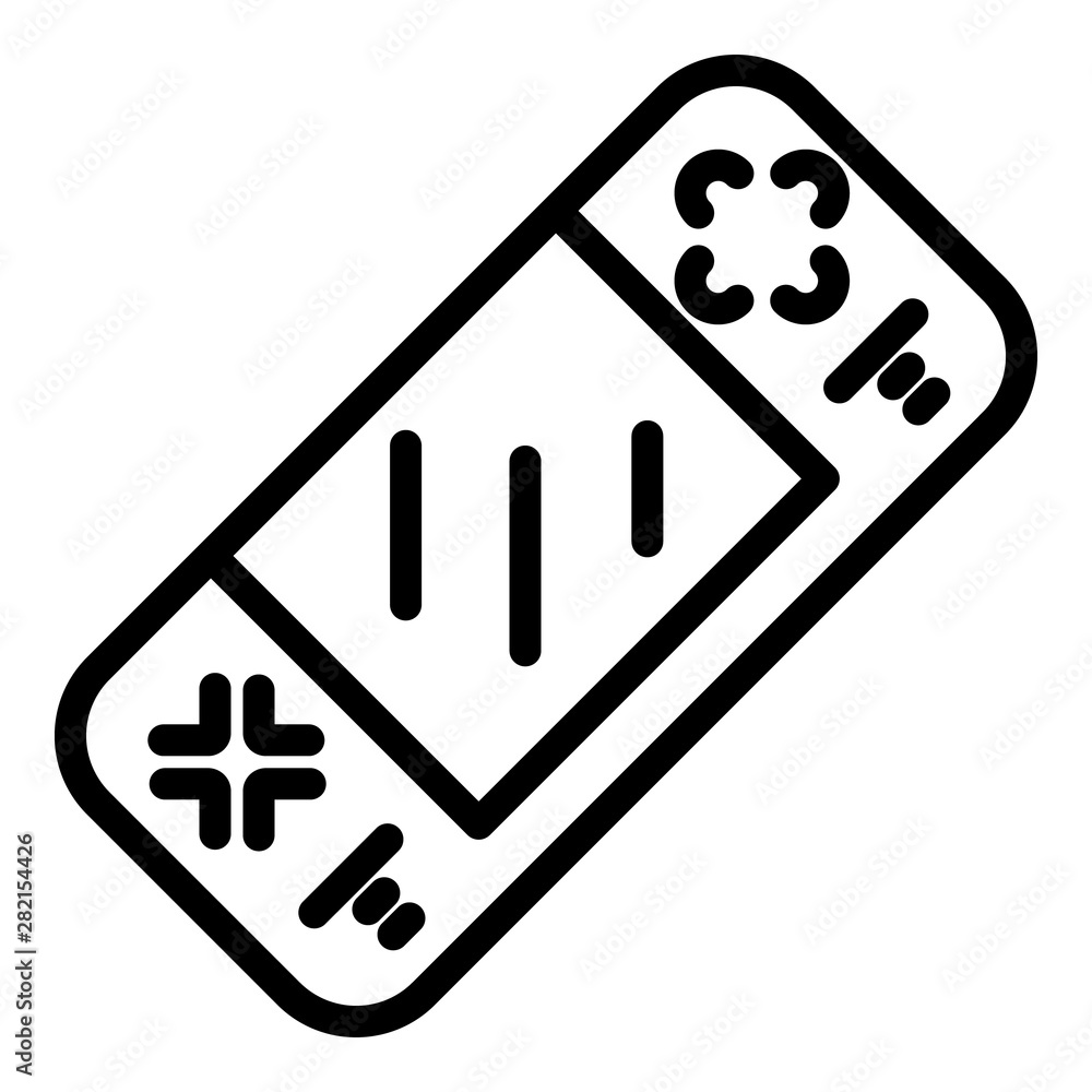 Poster console icon. outline console vector icon for web design isolated on white background