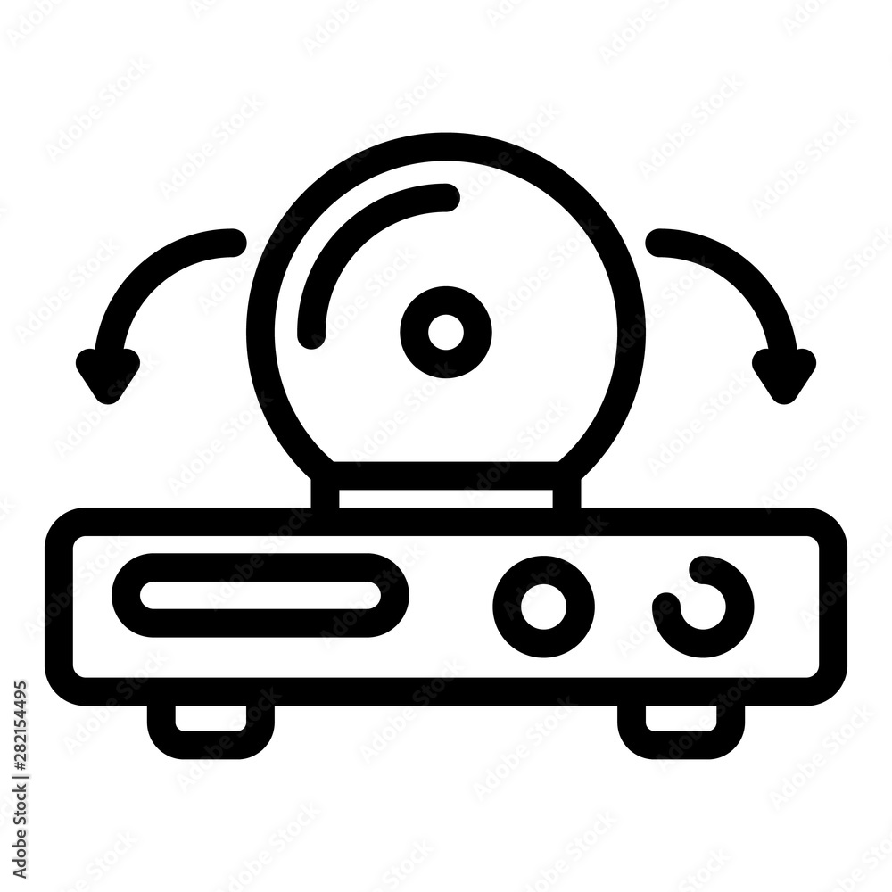 Poster video console icon. outline video console vector icon for web design isolated on white background