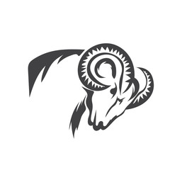 Naklejka premium sheep and goat logo designs icon