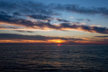 Fototapeta premium Sunset over the Adriatic Sea