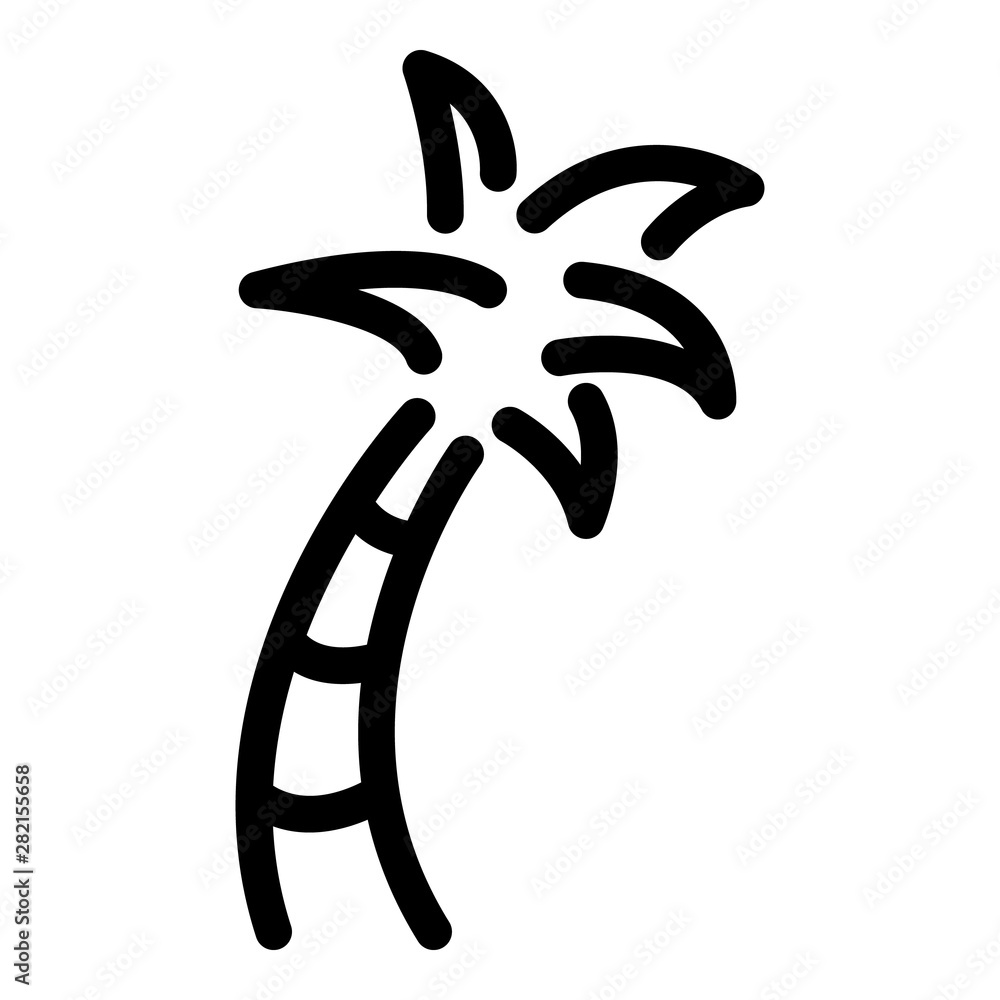 Aufkleber palm icon. outline palm vector icon for web design isolated on white background