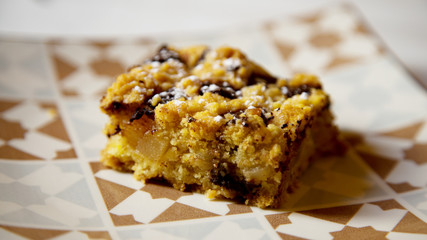Chocolate Apple crumble