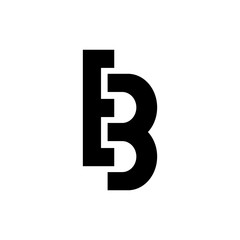 Letter EB logo design vector