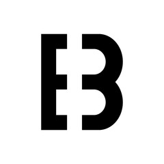 Letter EB logo design vector