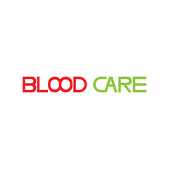 Blood Donation Care logo design vector
