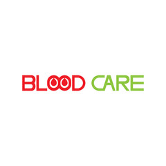 Blood Donation Care logo design vector