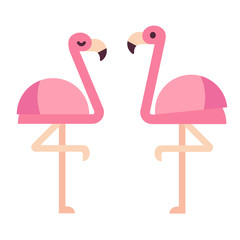 Cartoon flamingo illustration