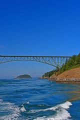 Naklejka premium The Deception Pass Bridge near Whidbey Island, Washington