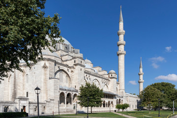 Suleymaniye Mosque in city of Istanbul, Turkey