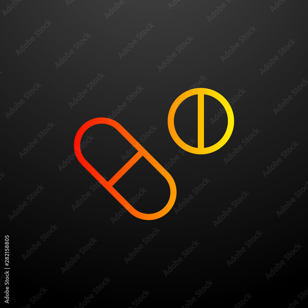 Aufkleber pills nolan icon. elements of science set. simple icon for websites, web design, mobile app, info gr