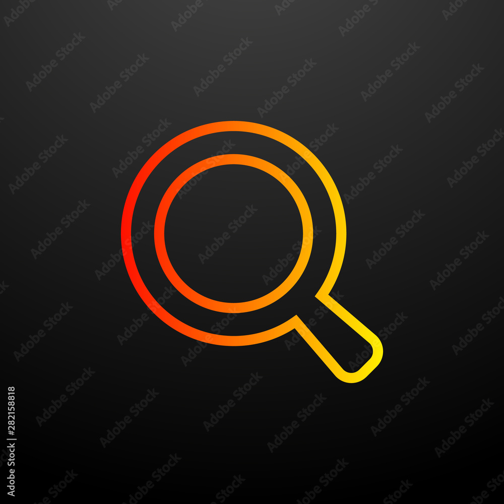 Poster magnifier nolan icon. elements of science set. simple icon for websites, web design, mobile app, inf