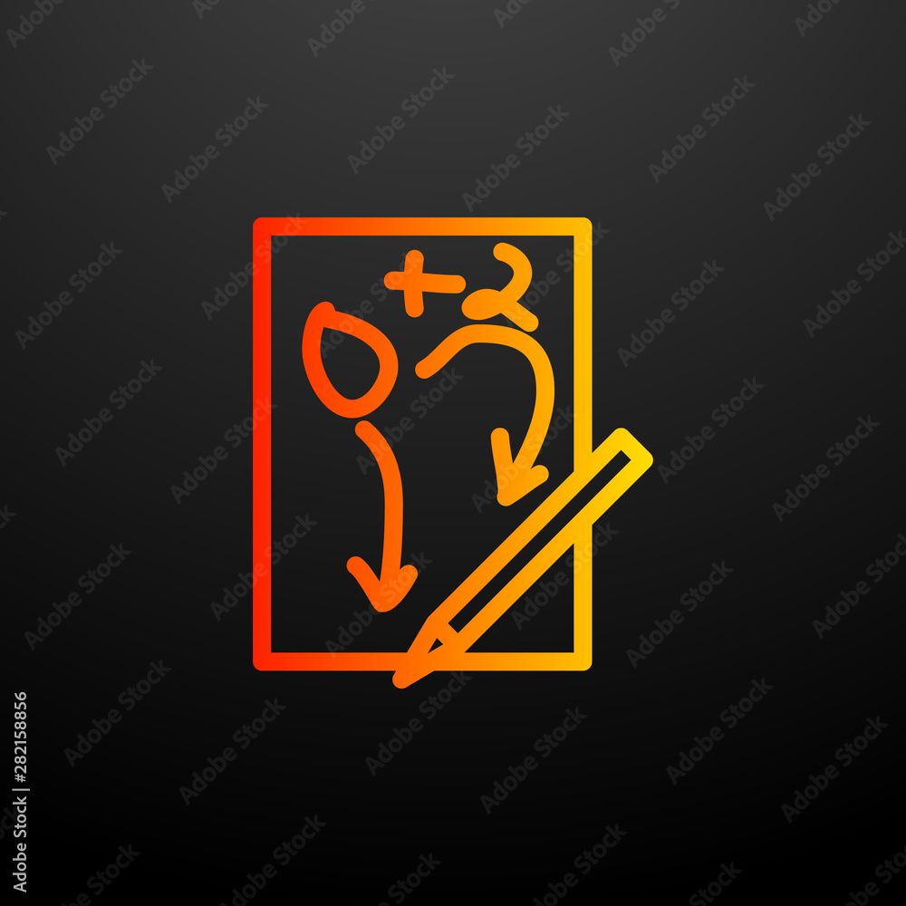 Poster problem solving on paper nolan icon. elements of science set. simple icon for websites, web design, 