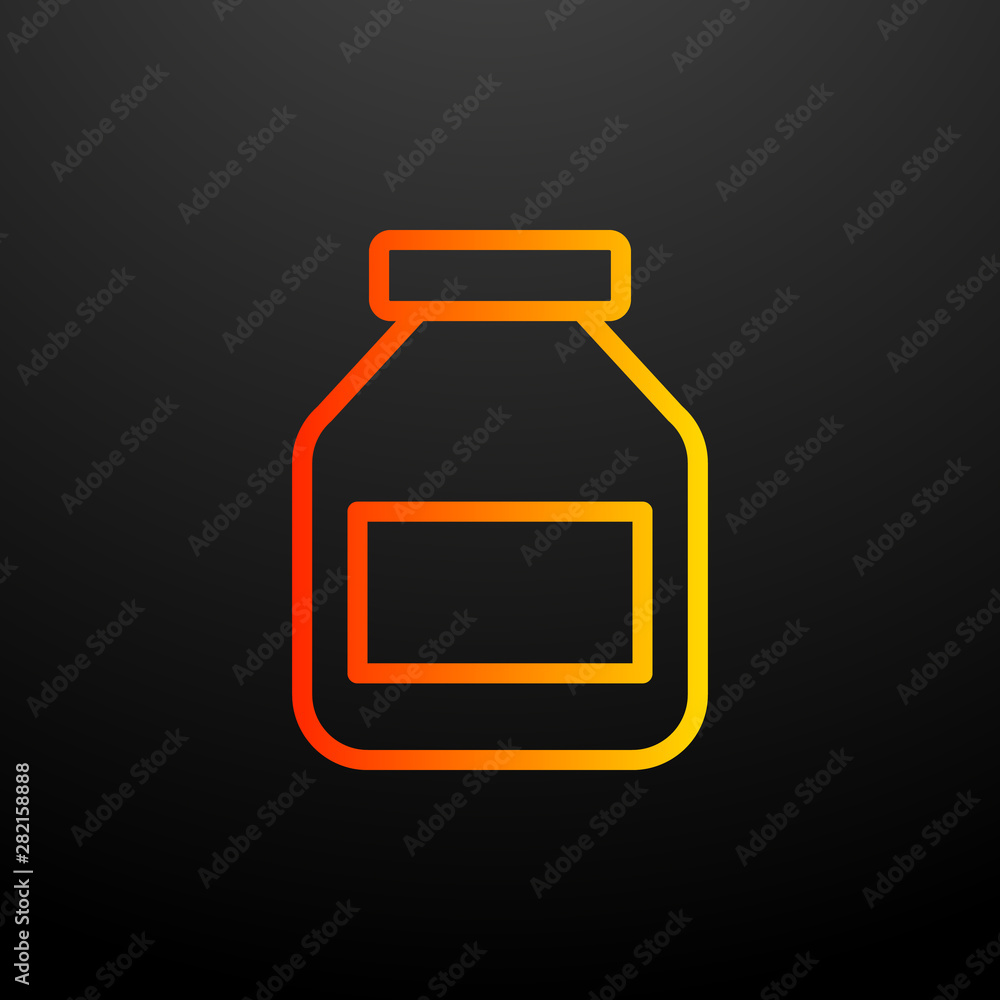 Poster capsule medication nolan icon. elements of science set. simple icon for websites, web design, mobile