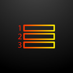 Equations 1 2 3 nolan icon. Elements of science set. Simple icon for websites, web design, mobile app, info graphics