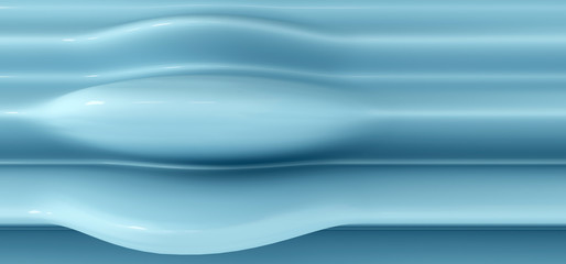 Fototapeta premium Luxurious background of abstract shape. Glossy abstract blue shape for background. 3D rendering.