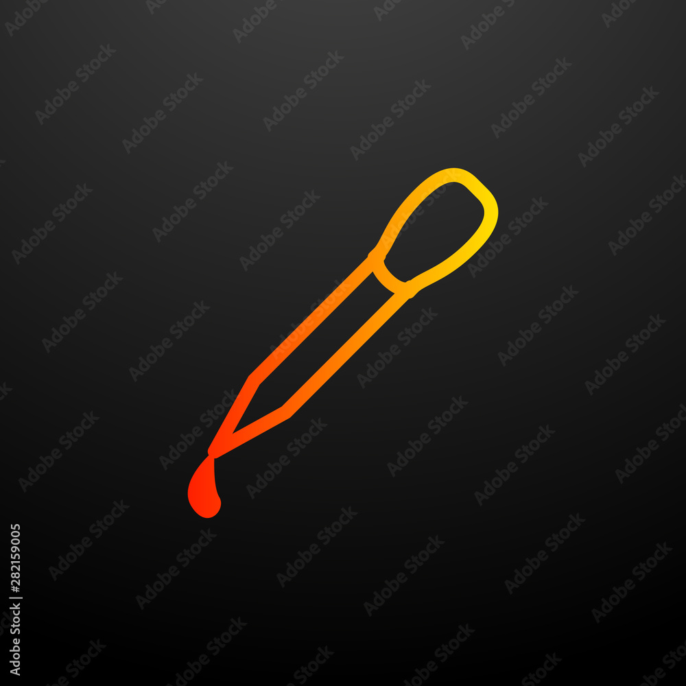 Poster pipette nolan icon. elements of science set. simple icon for websites, web design, mobile app, info 
