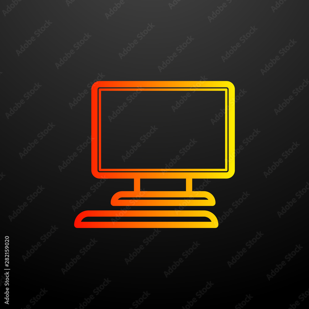 Poster monitor nolan icon. elements of science set. simple icon for websites, web design, mobile app, info 
