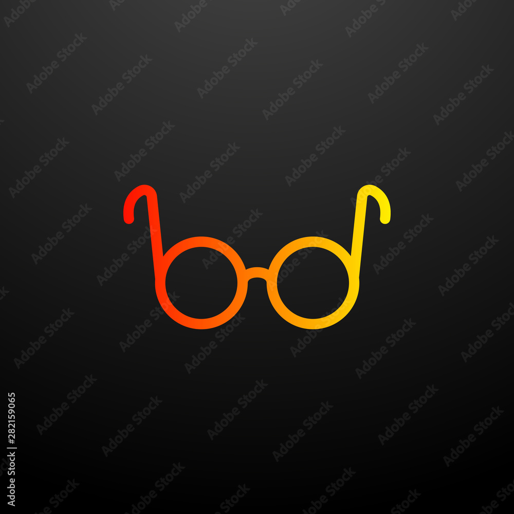 Poster spectacles nolan icon. elements of science set. simple icon for websites, web design, mobile app, in
