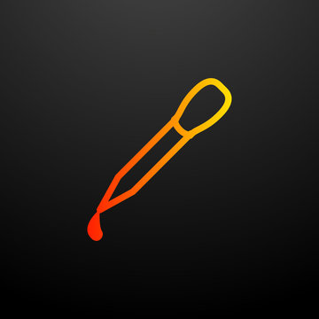 pipette nolan icon. Elements of science set. Simple icon for websites, web design, mobile app, info graphics