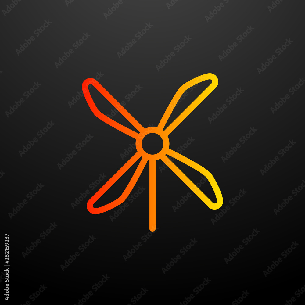 Poster windmill nolan icon. elements of science set. simple icon for websites, web design, mobile app, info