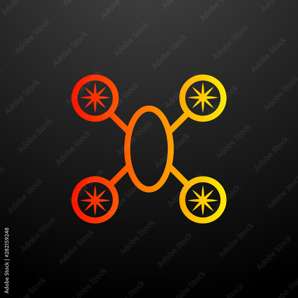 Poster quadrupter nolan icon. elements of science set. simple icon for websites, web design, mobile app, in